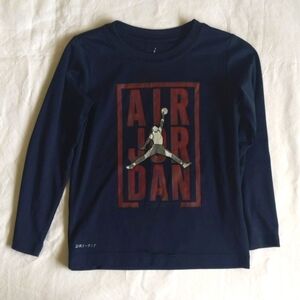 nike air jordan dri-fit long sleeve sporty activewear shirt 4-5 YRS boys